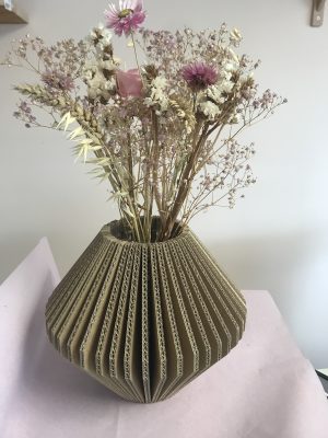 Vase carton recyclé,