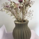 Vase carton recyclé, rond