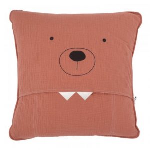 Coussin colère, Range doudou, terracotta