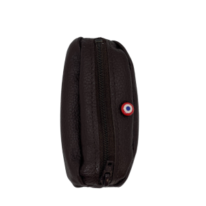 Porte monnaie cuir Terre brunie