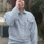 Blouson en pied de poule PRONY