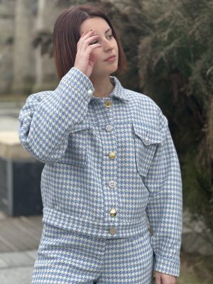 Blouson en pied de poule PRONY