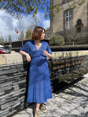 Robe longue Maria bleue – Image 2
