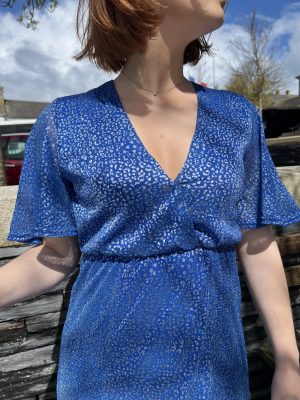 Robe longue Maria bleue – Image 4