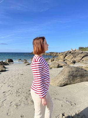 Marinière rouge et blanc