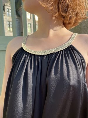 Robe courte à bretelles, Diva Noire – Image 3