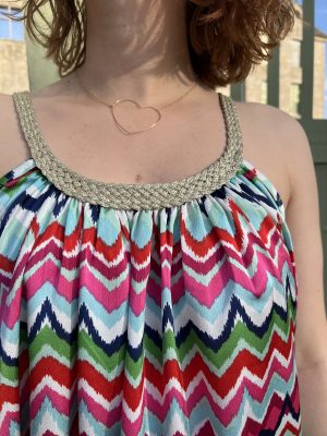 Robe courte à bretelles, Diva Multicolore – Image 3