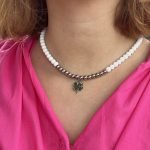 Collier Carla, Jaspe blanc