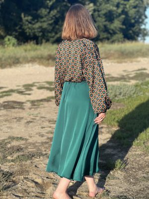 Jupe longue - Gala bleu canard – Image 2