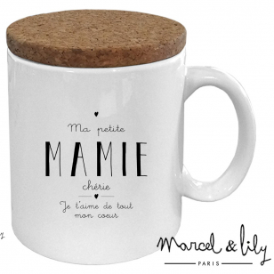 La mug "Ma petite Mamie chérie " une jolie idée cadeau pour la fête des grands-mères ! Elles vont craquer ! Création Française - Marcel & Lily