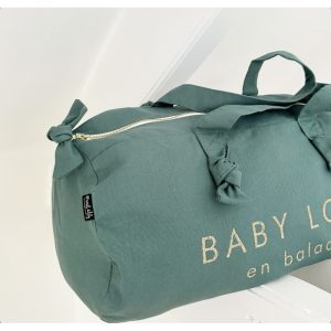 Sac Polochon " Baby love en balade"- Eucalyptus – Image 2