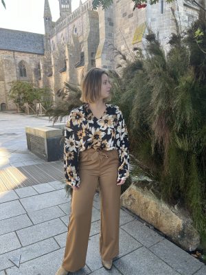 Pantalon large Camel - Béa