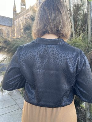 Chemise noire fluide Lisette – Image 2