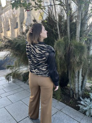 Pantalon large Camel - Béa – Image 3