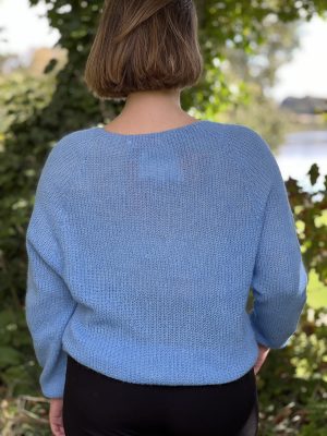 Pull bleu ciel - Rochebonne (Alpaga) – Image 2