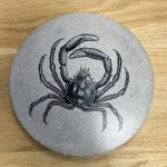 Apportez une touche d’originalité à votre table avec le sous-plat araignée, une création en béton au design marin et graphique. Fabriqué en Bretagne