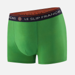 Boxer vert en coton
