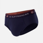 Slip bleu marine en coton