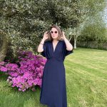 Robe Alabama mi-longue - Bleu marine